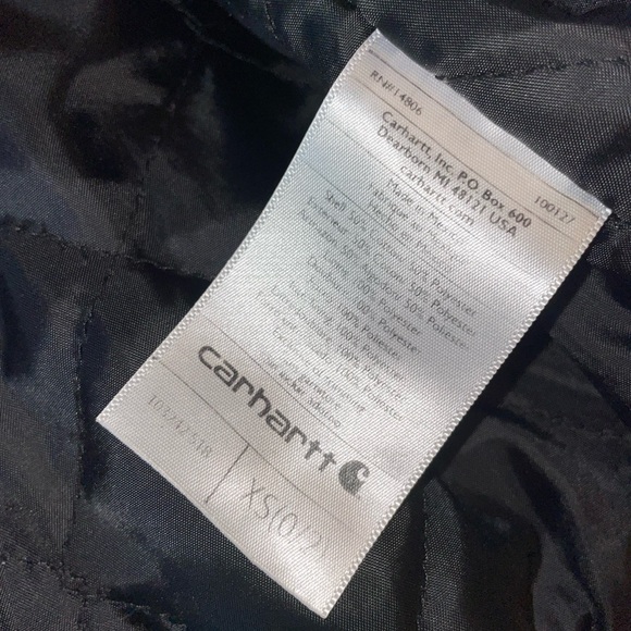 Carhartt Women's Rain Defender Rockland Quilt-Lined Full Zip Hooded Sweatshirt - Picture 4 of 4